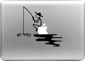 Mobigear Design Sticker Geschikt voor Apple MacBook Air 13 (2010-2019) - Vissen