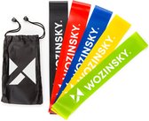 Wozinsky Weerstandsbanden Set van 5 Stuks - Resistance Band - Thuis Trainen - Elastisch - Rubber