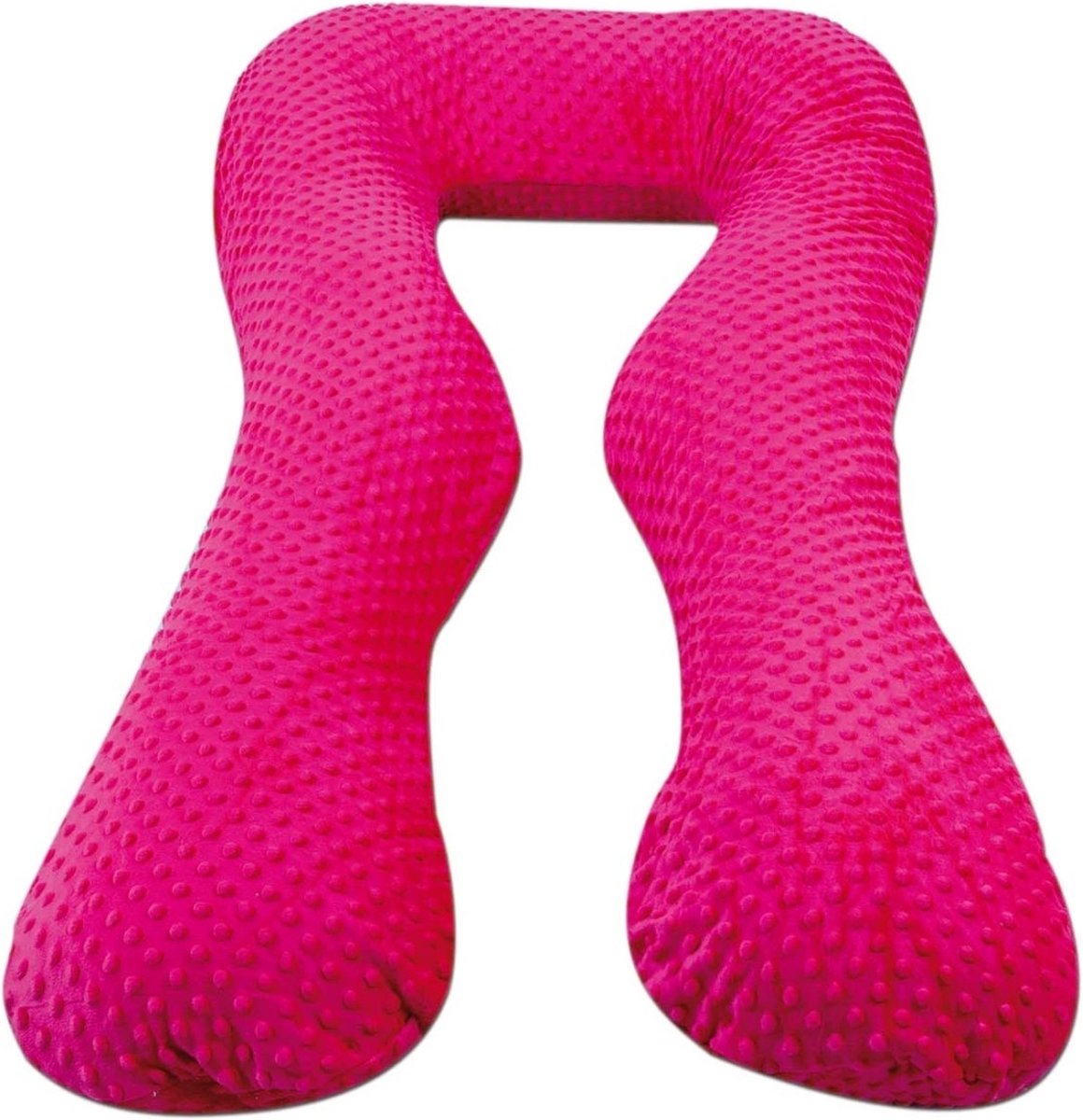 Goedkoopste Zwangerschapskussen - 300 cm - minky dot - roze
