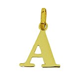Gouden Letter Hanger A 14 karaats