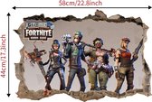 Muursticker Fortnite - Kinderkamer - Jongenskamer - Muurdecoratie - Wandsticker - Sticker Voor Kinderen 45×60CM 3