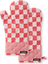 DDDDD Ovenwant Barbeque - 18x36 cm - Set van 8 - Rood