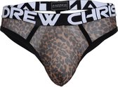 Andrew Christian - Leopard Mesh String - Maat M - Erotische Herenstring - Sexy Mannen Ondergoed