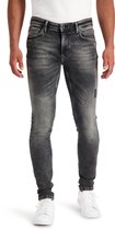 Purewhite - Jone 526 - Heren Skinny Fit   Jeans  - Zwart - Maat 26