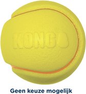 Kong squeezz tpr tennisbal geel assorti 8,5x8,5x8,5 cm 2 st