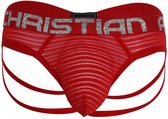 Andrew Christian - Mesh Stripe Sexy String - Maat M- Erotisch Heren Ondergoed - Mannen String