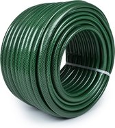 Tuinslang XL | Groen | 50 meter | Binnendiameter: 25 mm | 3-laags | UV-bestendig & Slijtvast