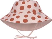 Lässig - UV-Beschermende bucket hoed voor kinderen - Stippen - Poederroze - maat S (43-45cm)