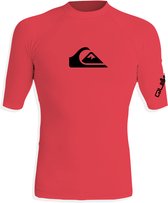 Quiksilver - UV-Zwemshirt met korte mouwen voor mannen - All time - Koraal - maat XS