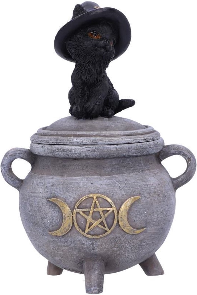 Nemesis Now Kitty's Brew Bewaardoos standaard - Kunststof - Cats, Gothic, Nu Goth