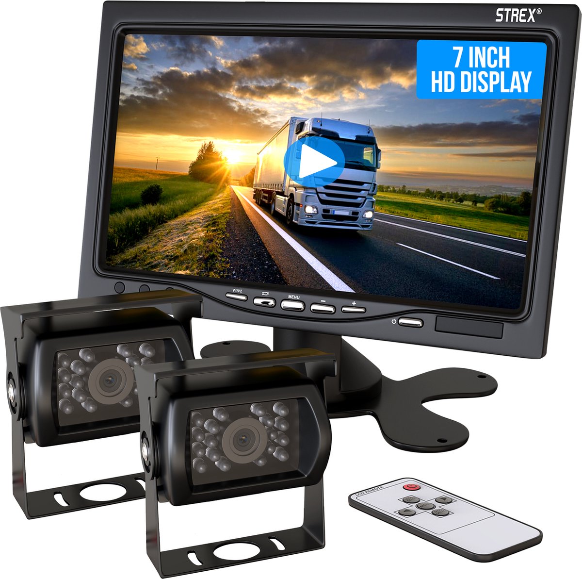 Strex Caméra de recul Set filaire avec 2 Caméras (vue simultanément ...