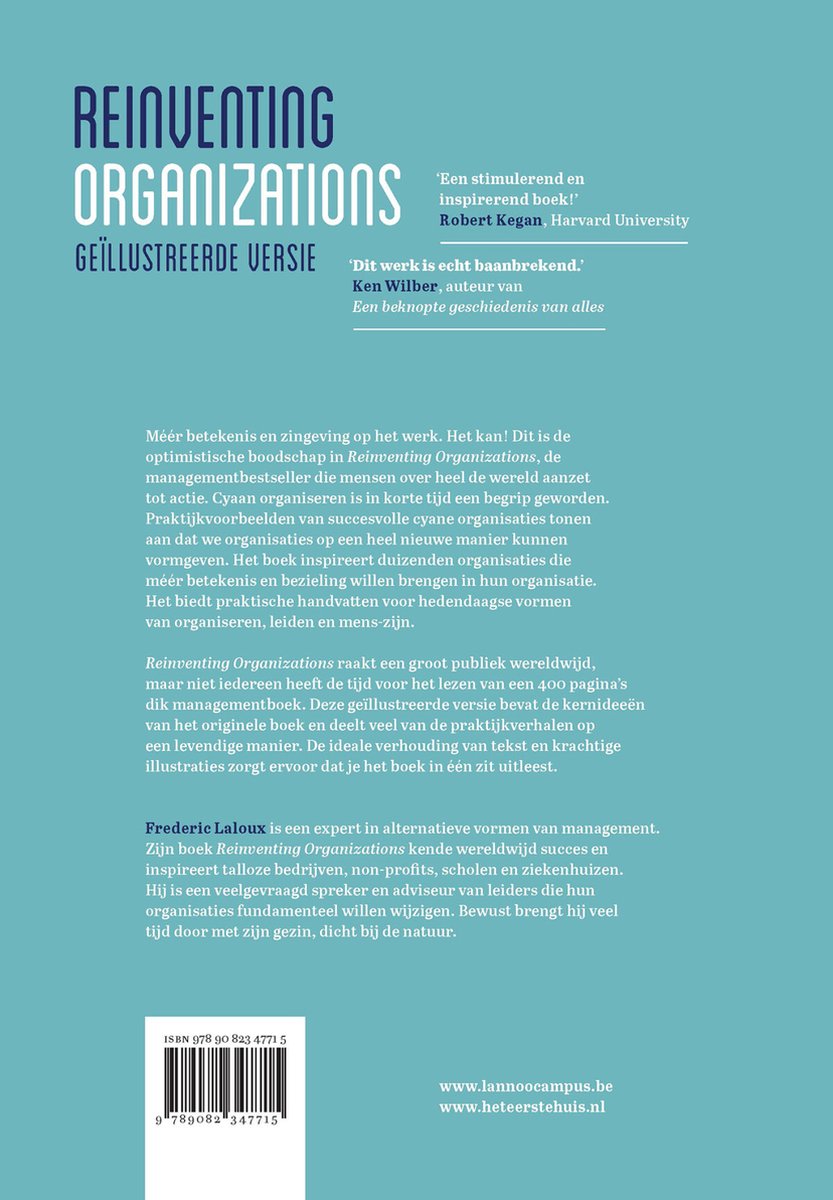 Reinventing Organizations - Geïllustreerde versie - back cover