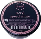 Acryl - speed white - 30 gr | B&N - acrylpoeder  - VEGAN - acrylpoeder