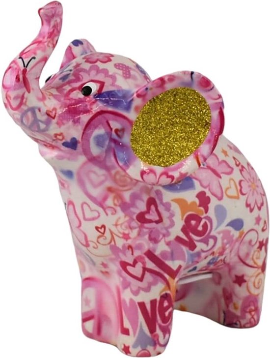 Pomme pidou Olifant Darcy - Spaarpot - Medium - Love And Peace Mistypink