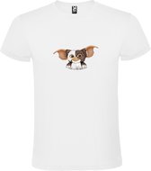 Wit T-shirt met de schattige Gremlin Gizmo grote print size L