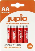Jupio Rechargeable Batteries AA 2700 mAh 4 pcs VPE-10 - Batterijen Oplaadbaar