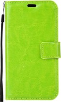 Mobigear Telefoonhoesje geschikt voor Samsung Galaxy A5 (2017) Hoesje | Mobigear Wallet Bookcase Portemonnee | Pasjeshouder voor 3 Pasjes | Telefoonhoesje voor Pinpas / OV Kaart / Rijbewijs - Groen
