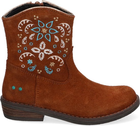 Bunnies JR 221821-413 Meisjes Cowboy Boots - Bruin - Suède - Ritssluiting |  bol.com