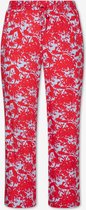 EVIVA - Wijde broek met bloemenprint - rood, blauw