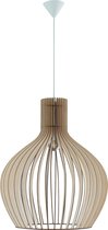 Lux 53 - Hanglamp - Hout - E27 - Bruin - Lasergesneden - Industrieel - Design