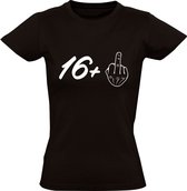 Zeventien jaar Dames t-shirt | verjaardag | feest | cadeau | Zwart
