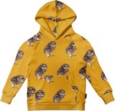 Snurk - Truien voor kinderen - Night Owl Hoodie - Geel - Maat 92EU