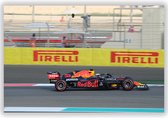 Max Verstappen zijkant in Abu Dhabi op Wanddecoratie - Foto op Aluminium  - Foto op Dibond - 2021 - Aluminium Schilderij - Wanddecoratie - 60x40 cm