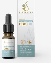 TIJDELIJK 20% KORTING - BIOLEAVES - 5% Full spectrum CBD olie 10ml