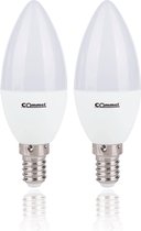 Commel LED E14 - 8W (60W) - Warm Wit Licht - Niet Dimbaar - 2 stuks
