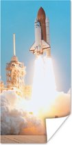 Poster Space shuttle op weg naar het onbekende - 60x120 cm