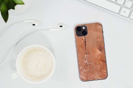 Coque iPhone 13 mini - Fer - Rouille - Marron - Siliconen