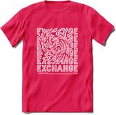 Exchange - Crypto T-Shirt Kleding Cadeau | Dames / Heren / Unisex | Bitcoin / Ethereum shirt | Grappig Verjaardag kado | Tshirt Met Print | - Roze - XL