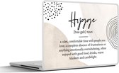 Laptop sticker - 15.6 inch - Woordenboek - Hygge - Quote