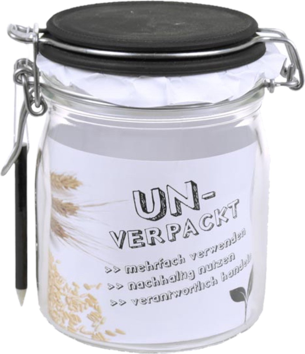 Weckpot, Beugelpot Met Krijtborddeksel + Krijtpotlood - 750ml & 1000ml
