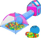 Indoor Ballenbak voor Kids met Tunnel en 200 Ballen
