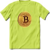 Bitcoin Coin - Crypto T-Shirt Kleding Cadeau | Dames / Heren / Unisex | Bitcoin / Ethereum shirt | Grappig Verjaardag kado | BTC Tshirt Met Print | - Groen - L