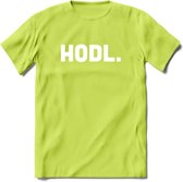 HODL - Crypto T-Shirt Kleding Cadeau | Dames / Heren / Unisex | Bitcoin / Ethereum shirt | Grappig Verjaardag kado | BTC Tshirt Met Print | - Groen - S