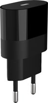 20W USB-C Snellader - iPhone oplader - Zwart Lichtnetadapter voor Apple iPhone, iPad, Apple Watch en AirPods