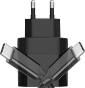 Power Delivery Snellader met USB-C Kabel 2 Meter - Universeel, Samsung, OnePlus, Huawei, HTC