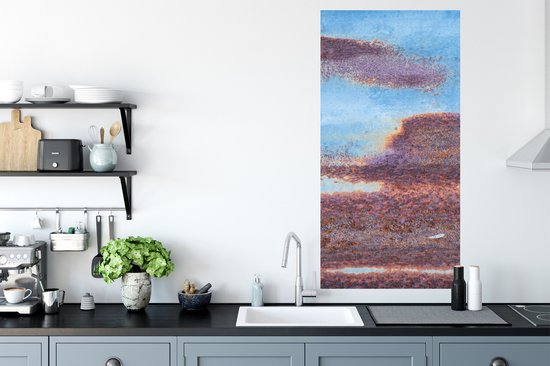 Stickers muraux - Film autocollant - Blauw - Acier - Rouille - 60x120 cm - Film adhésif - Stickers muraux Chambre d'enfant - Papier peint autocollant