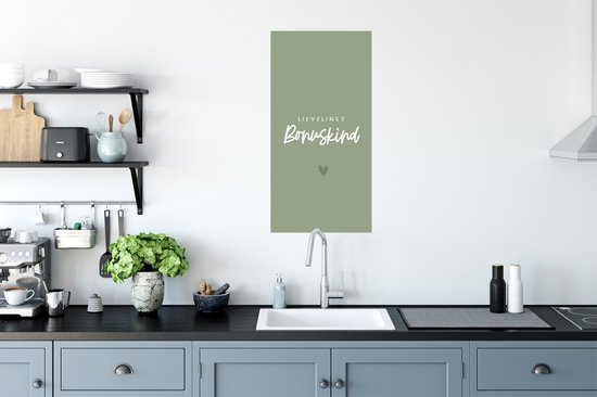 Stickers muraux - Film autocollant - Amour - Enfant bonus - Famille - Enfant bonus préféré - Dictons - Texte - 40x80 cm - Film adhésif - Stickers muraux Chambre d'enfant - Papier peint autocollant - Papier peint autocollant - Film autocollant