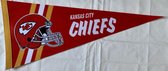 USArticlesEU - Kansas City Chiefs - KC Chiefs - Patrick Mahomes - Helm Logo - NFL - Vaantje - American Football - Sportvaantje - Pennant - Wimpel - Vlag - 31 x 72 cm