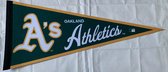 USArticlesEU - Oakland Athletics - As - MLB - Vaantje - Baseball - Honkbal - Sportvaantje - Pennant - Wimpel - Vlag - 31 x 72 cm