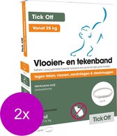 Tick Off Vlooien- En Tekenband Vanaf 25 Kg - Anti tekenmiddel - 2 x 75 cm > 25 Kg