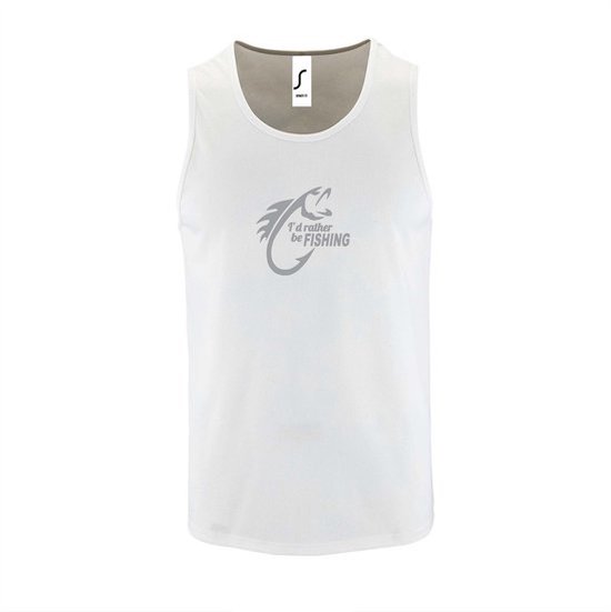 Witte Tanktop sportshirt met 