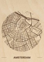 Houten Citymap Amsterdam - MrMoose