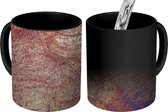 Magische Mok - Foto op Warmte Mok - Abstract - Roest - Metaal - 350 ML - Uitdeelcadeautjes