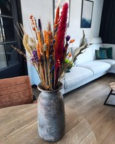 Droogbloemenboeket.eu - Vazen - Betonlook vaas - Industrieel - Interieur - Bloemenvaas