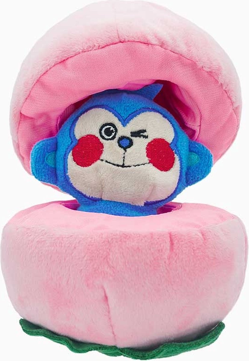 HugSmart - Speelgoed hond - Honden - Pieper - Knuffel - Perzik - Roze