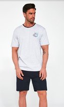 Cornette Katoenen Pyjama Heren Volwassenen | Korte Mouw Korte Broek | Shortama Heren | Pyama Heren Volwassenen | Sailing Cup 471/110 XXL